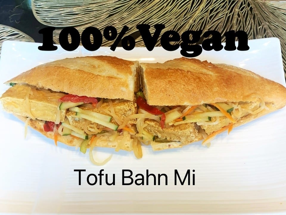 Fried Tofu Banh Mi (V).